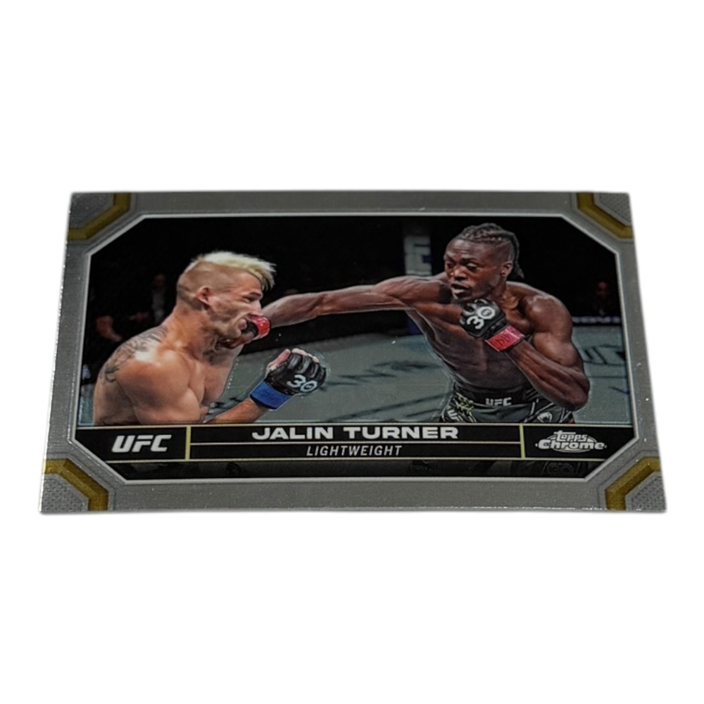 2024 Topps Chrome UFC Jalin Turner Base Card 88 Lightweight Mixed Martial Arts